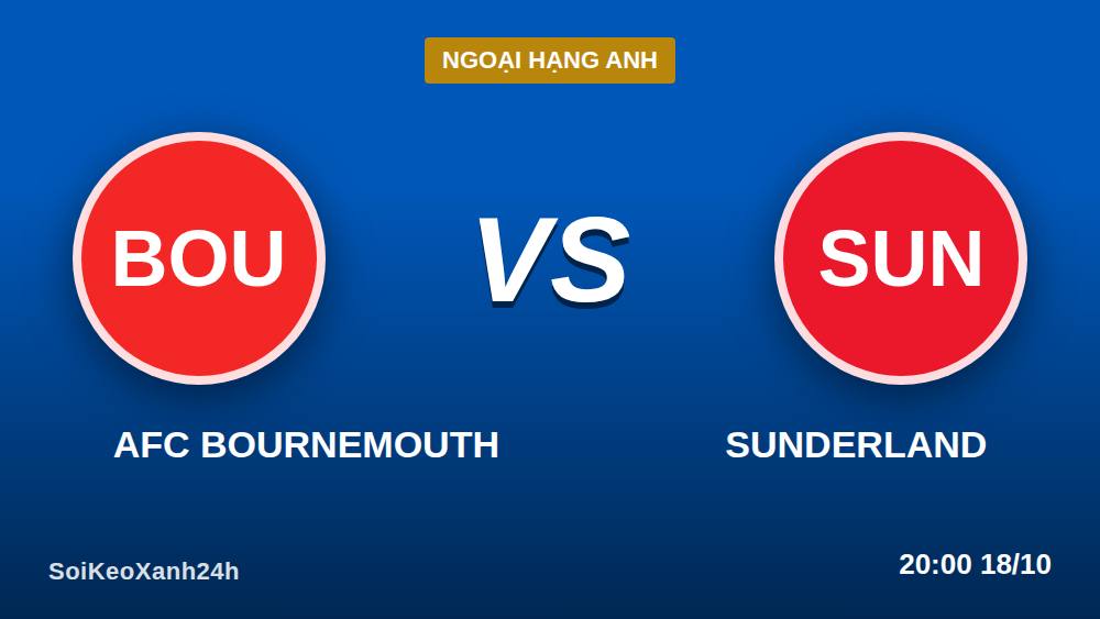 Bournemouth vs Sunderland: Cuộc lột xác mùa 2026/27 có thật?